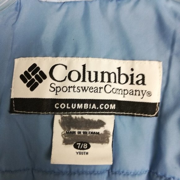 Columbia Girls Jacket Insulated Blue‎ Full Zip Pockets Youth 7/8 - Picture 8 of 14